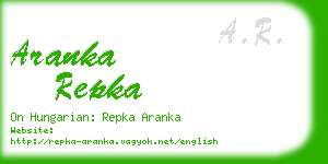 aranka repka business card